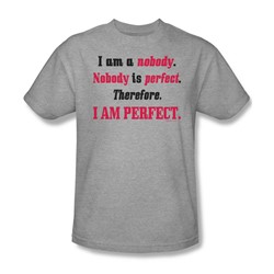 I Am Perfect - Adult Heather S/S T-Shirt For Men