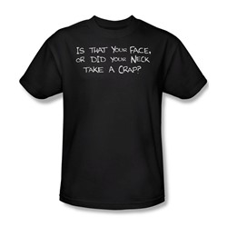 Is That Your Face? - Adult Black S/S T-Shirt For Men
