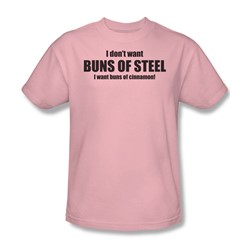Buns Of Cinnamon - Adult Pink S/S T-Shirt For Men