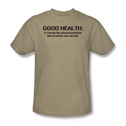 Good Health - Adult Sand S/S T-Shirt For Men