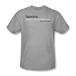 Smokers - Adult Heather S/S T-Shirt For Men