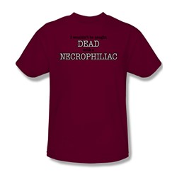 Necrophilliac - Adult Cardinal S/S T-Shirt For Men