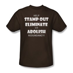 Redundancy - Adult Coffee S/S T-Shirt For Men
