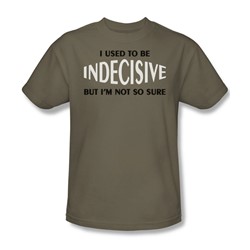 Indecisive - Adult Khaki S/S T-Shirt For Men
