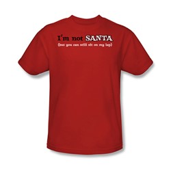Im Not Santa - Adult Red S/S T-Shirt For Men