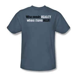 Who Needs Reality - Adult Slate S/S T-Shirt For Men