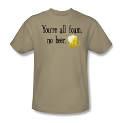 All Foam No Beer - Adult Sand S/S T-Shirt For Men