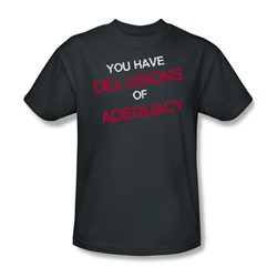 Delusions Of Adequacy - Adult Charcoal S/S T-Shirt For Men
