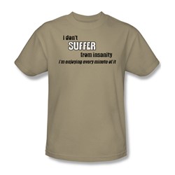 Don'T Suffer Insanity - Adult Sand S/S T-Shirt For Men