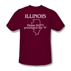 Illinois -  Adult Cardinal S/S T-Shirt For Men
