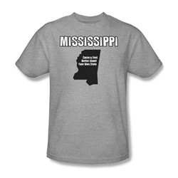 Mississippi - Adult Heather S/S T-Shirt For Men