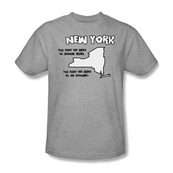 New York - Adult Heather S/S T-Shirt For Men
