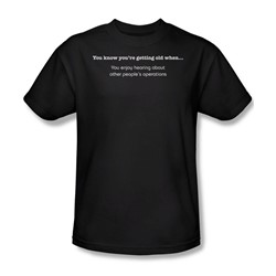 Getting Old Operations - Adult Black S/S T-Shirt For Men