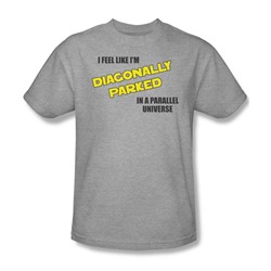 Diagonally Parked - Adult Ath. Heather S/S T-Shirt For Men