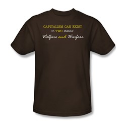 Welfare And Warfare - Adult Coffee S/S T-Shirt For Men