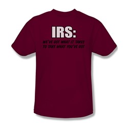 Irs - Adult Cardinal S/S T-Shirt For Men