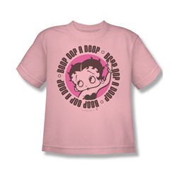 Betty Boop - Oop A Doop - Big Boys - Pink S/S T-Shirt For Boys