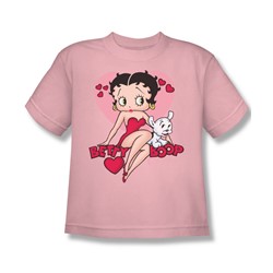 Betty Boop - Sweetheart - Big Boys Pink S/S T-Shirt For Boys