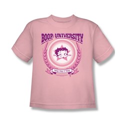 Betty Boop - Betty Boop University - Big Boys Pink S/S T-Shirt For Boys