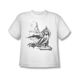 Batman - Overseer - Big Boys White S/S T-Shirt For Boys