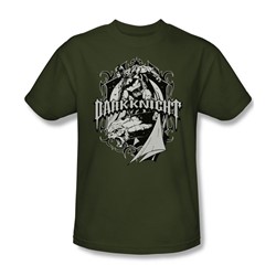 Batman - Ready To Strike - Adult Military Green S/S T-Shirt For Men