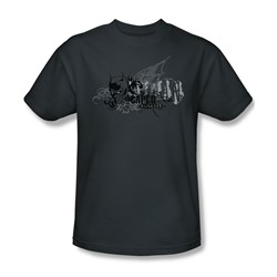 Batman - Urban Crusader - Adult Charcoal S/S T-Shirt For Men