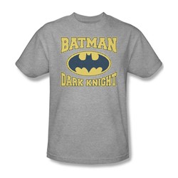 Batman - Dark Knight Jersey - Adult Heather S/S T-Shirt For Men