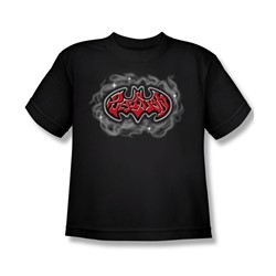 Batman - Hip Hop Logo - Big Boys Black S/S T-Shirt For Boys