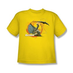 Batman - Batarang Shot - Big Boys Yellow S/S T-Shirt For Boys
