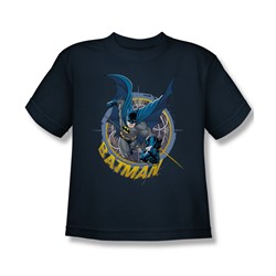 Batman - In The Crosshairs - Big Boys Navy S/S T-Shirt For Boys