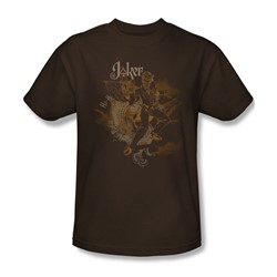 Batman - Joker Explosion - Adult Coffee S/S T-Shirt For Men