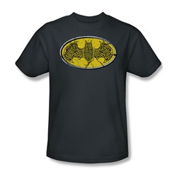Batman - Celtic Shield - Adult Charcoal S/S T-Shirt For Men