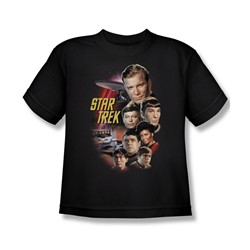 St:Original - The Classic Crew - Big Boys Black S/S T-Shirt For Boys