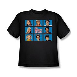 Brady Bunch - Framed - Big Boys Black S/S T-Shirt For Boys