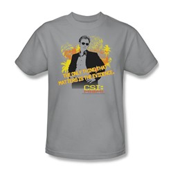 CSI Miami - Hand On Hips - Adult Silver S/S T-Shirt For Men
