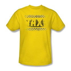 Taxi - Run Down Taxi - Adult Yellow S/S T-Shirt For Men