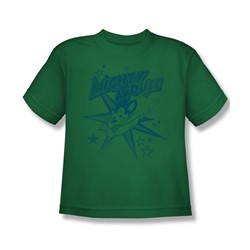 Mighty Mouse - Mighty Mouse - Big Boys Kelly Green S/S T-Shirt For Boys