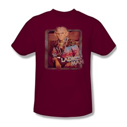 Star Trek - Ladies Man - Adult Cardinal S/S T-Shirt For Men