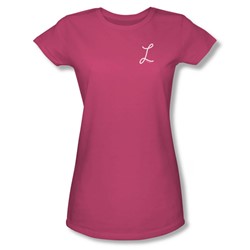 Laverne & Shirley - Laverne'S L - Juniors Hot Pink T-Shirt For Women