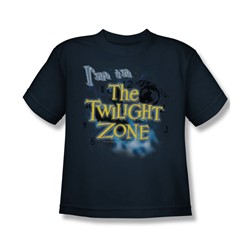 Twilight Zone - Im In The Twilight - Big Boys Navy S/S T-Shirt For Boys
