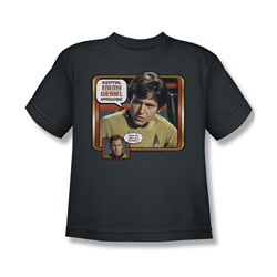 Star Trek - Enemy Wessel - Big Boys Charcoal S/S T-Shirt For Boys