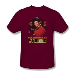 Star Trek - Stunning - Adult Cardinal S/S T-Shirt For Men