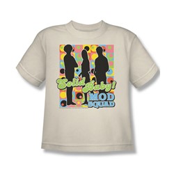 Mod Squad - Mod Squad Pattern - Big Boys Cream S/S T-Shirt For Boys
