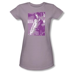 Dean - Despondent - Junior Lilac Sheer Cap Sleeve T-Shirt For Women