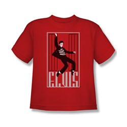 Elvis - One Jailhouse - Big Boys Red S/S T-Shirt For Boys
