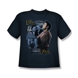 Elvis - Tupelo - Big Boys Navy S/S T-Shirt For Boys