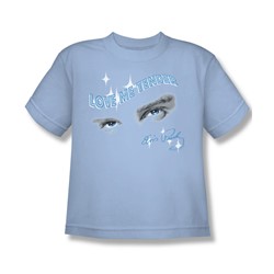 Elvis - Tender Eyes - Big Boys Light Blue S/S T-Shirt For Boys