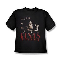 Elvis - Memories - Big Boys Black S/S T-Shirt For Boys