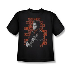 Elvis - 1968 - Big Boys Black S/S T-Shirt For Boys