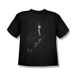 Elvis - A Side Of Elvis - Big Boys Black S/S T-Shirt For Boys
